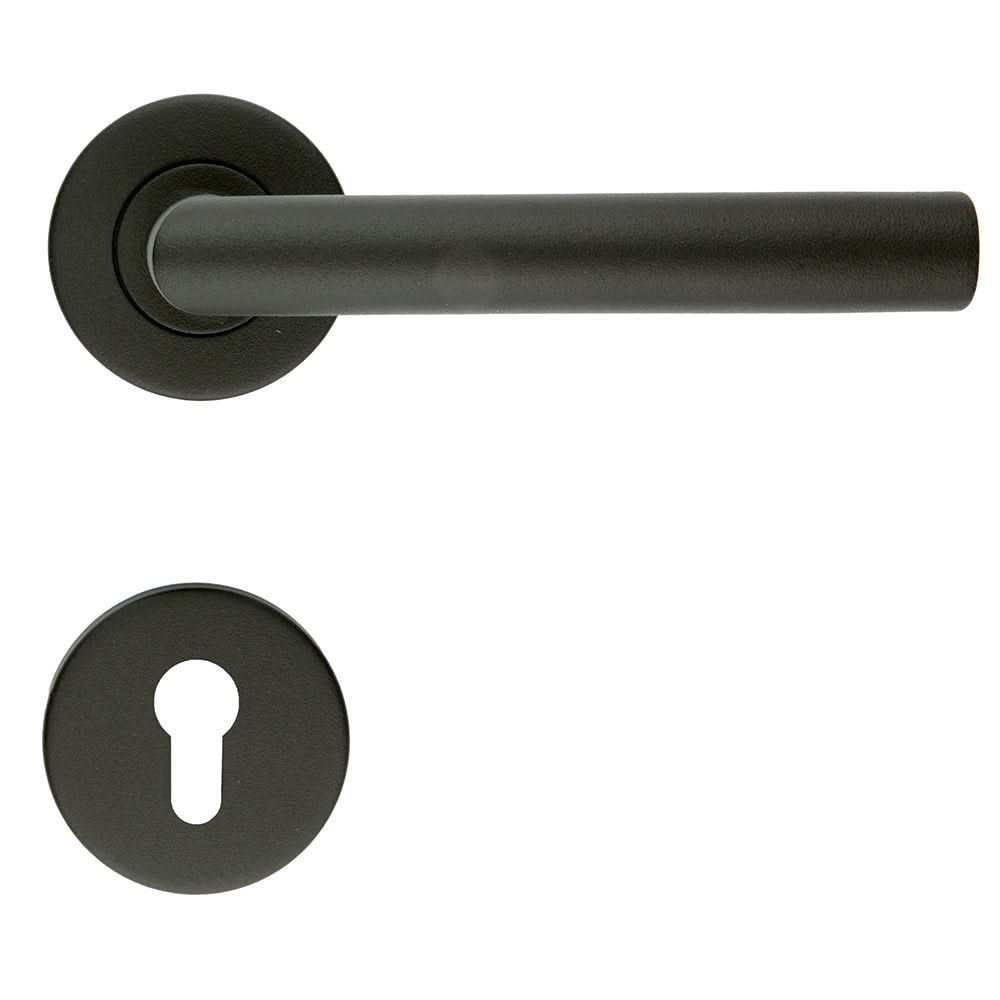 HDD Pro DEURKRUK PRO I SHAPE 19MM CLASS 3 ZWART STRUCTUUR UV - Deurbeslag-expert