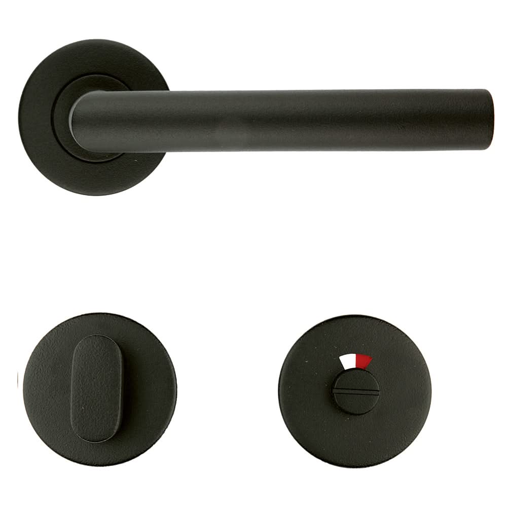 HDD Pro DEURKRUK PRO I SHAPE 19MM CLASS 3 ZWART STRUCTUUR UV - Deurbeslag-expert