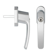 Veiligheids draai-kiep raamkruk Oval Roma 90 3341-37-91/E90