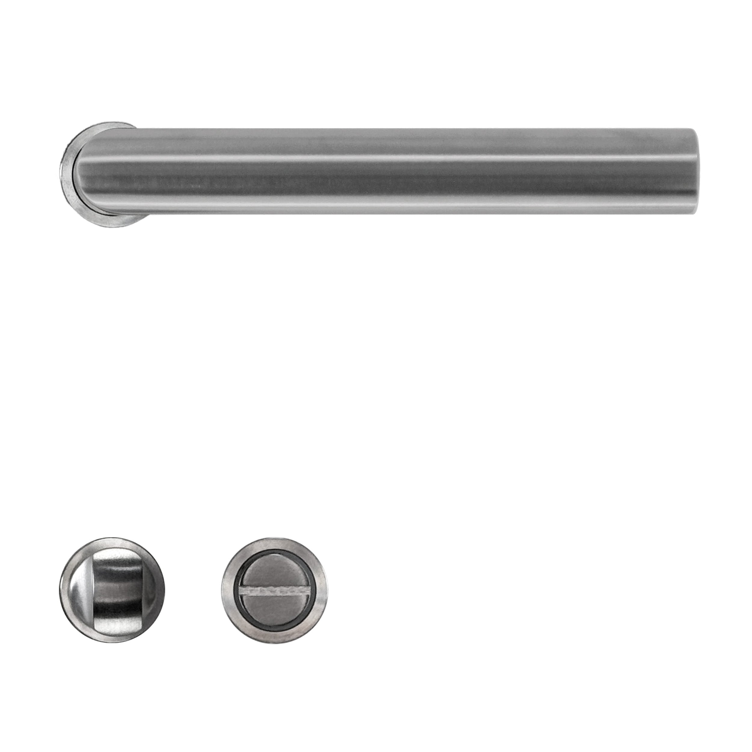 HDD Pro Deurkruk Minimal I Shape 19mm Inox Plus - met toiletrozet