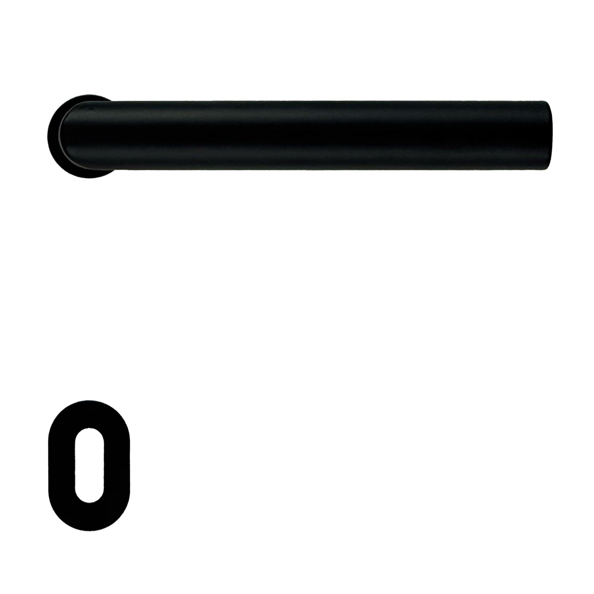 HDD Pro Deurkruk Minimal I Shape 19mm Zwart - met sleutelrozetten