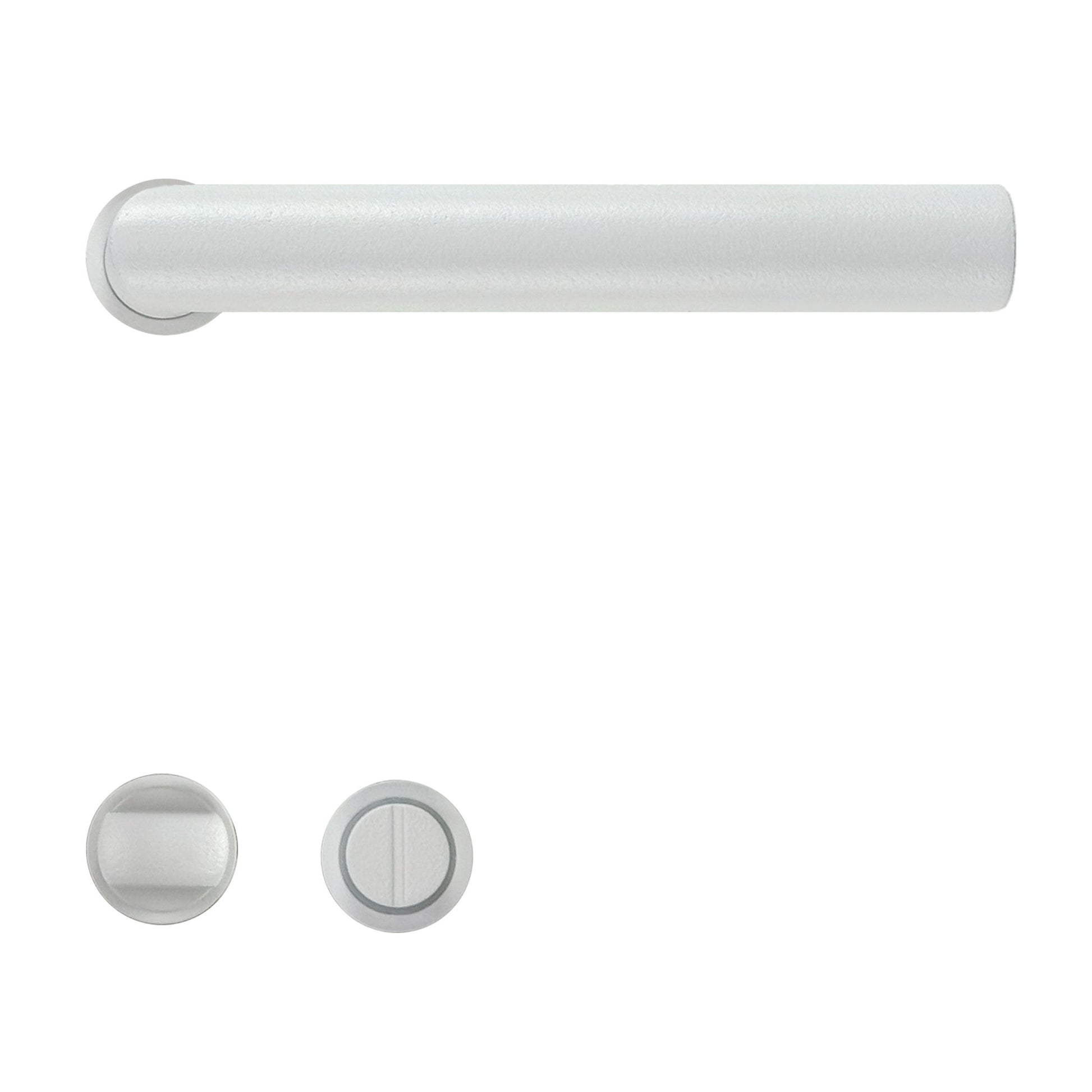 HDD Pro Deurkruk Minimal I Shape 19mm Wit Structuur - met toiletrozet