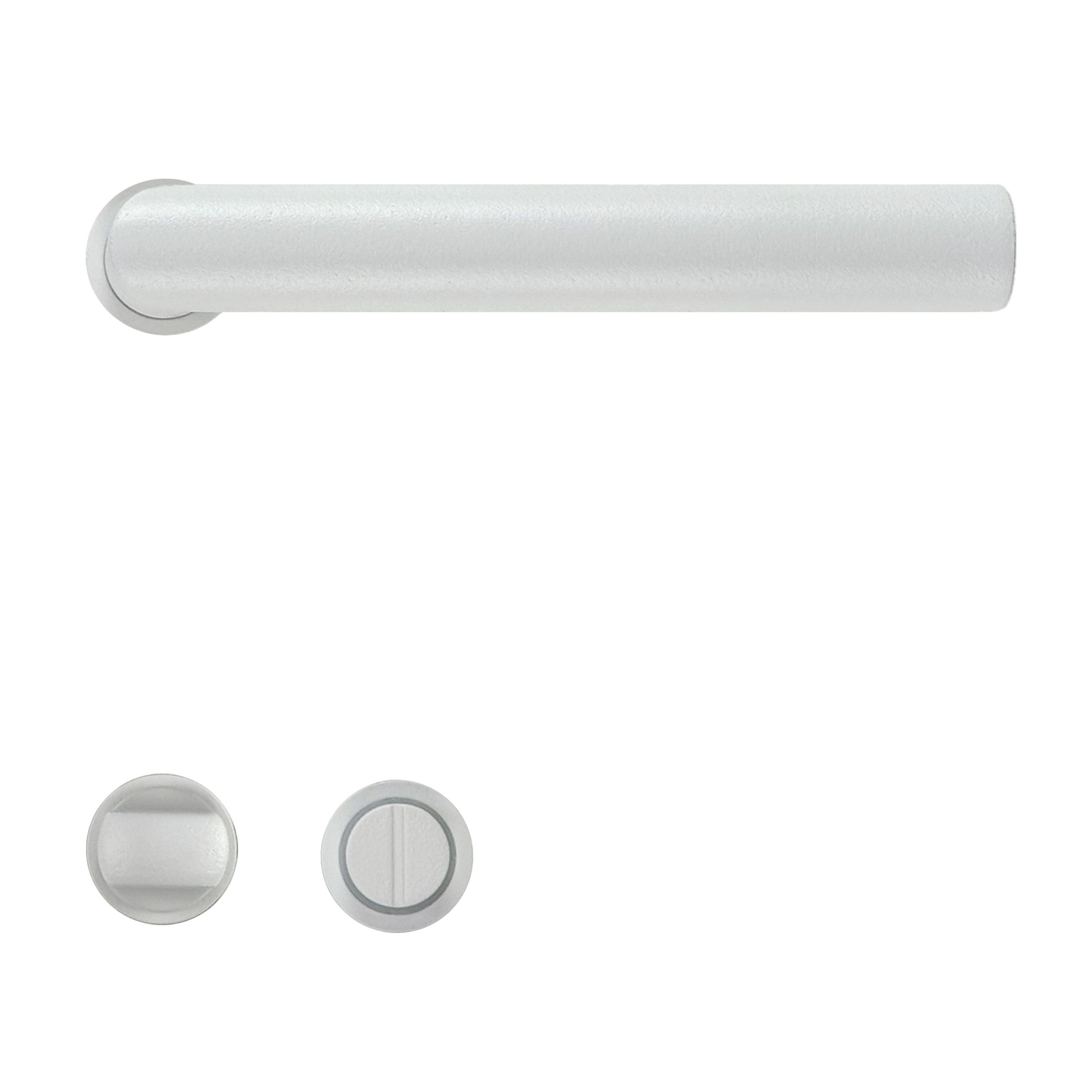 HDD Pro Deurkruk Minimal I Shape 19mm Wit Structuur - met toiletrozet