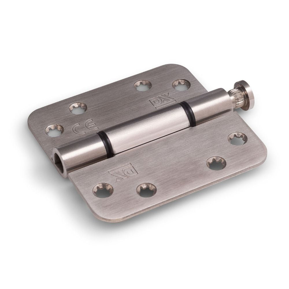 Dulimex Glijlagerscharnier ronde hoeken 3 mm 89x89 mm RVS geborsteld