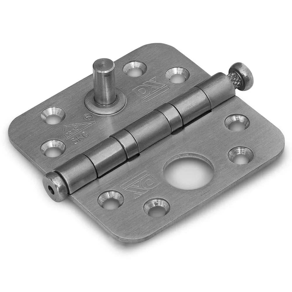Dulimex Kogellagerscharnier ronde hoeken | SKG*2 | 76x76 mm RVS