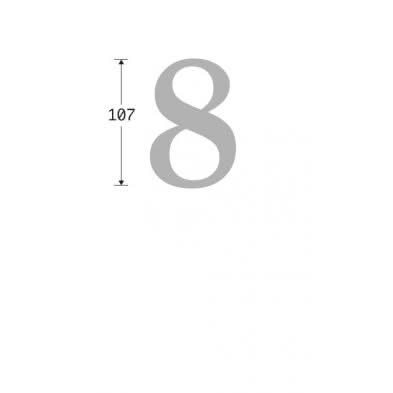 Artitec Mi Satori Huisnummer Oxford 8 ijzer zwart