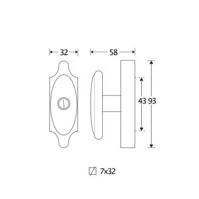 Artitec Mi Satori Draaikiep raamkruk afsluitbaar Milford ijzer zwart