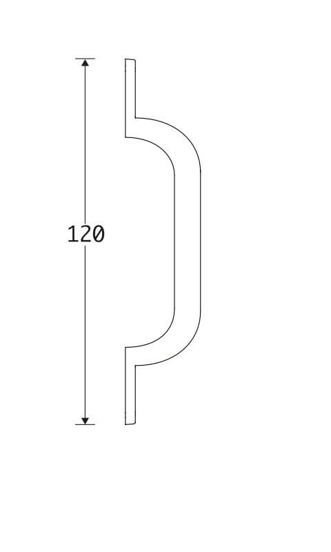 Artitec Meubelgreep Oxford 120mm ijzer zwart - Deurbeslag-expert