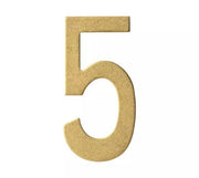 Intersteel Huisnummer 5 150mm PVD Messing Getrommeld
