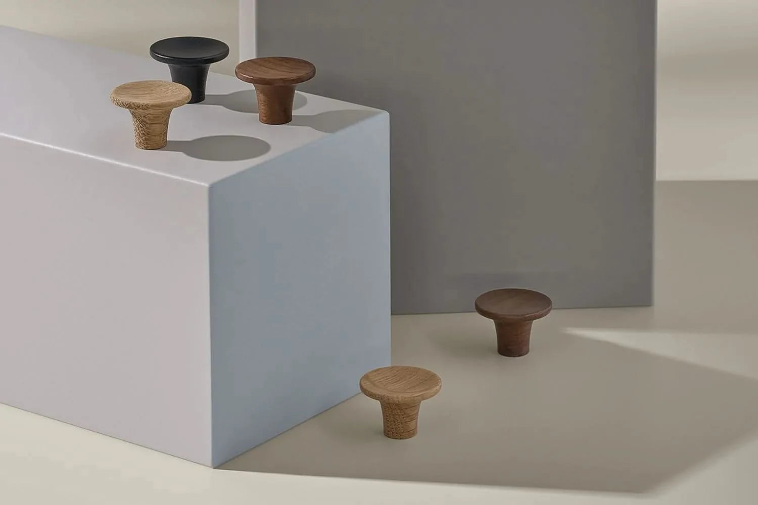 Staalimex Houten Meubelknop Oslo Eiken - Deurbeslag-expert