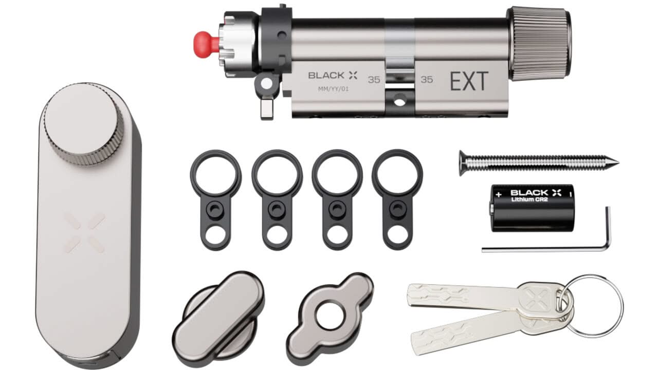 Black X | Smart Lock | 35/35 tot 45/45 | Mat Nikkel
