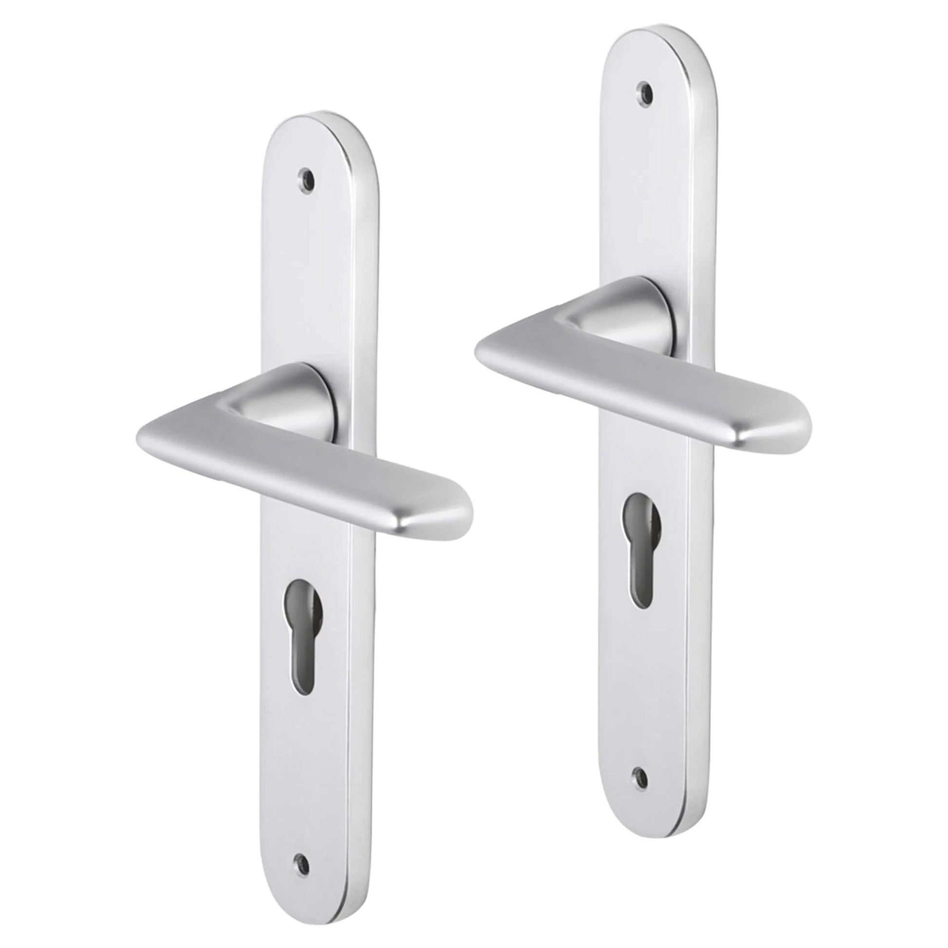 Impresso Cambridge Aluminium op Ovaal schild met schroeven - Deurbeslag-expert