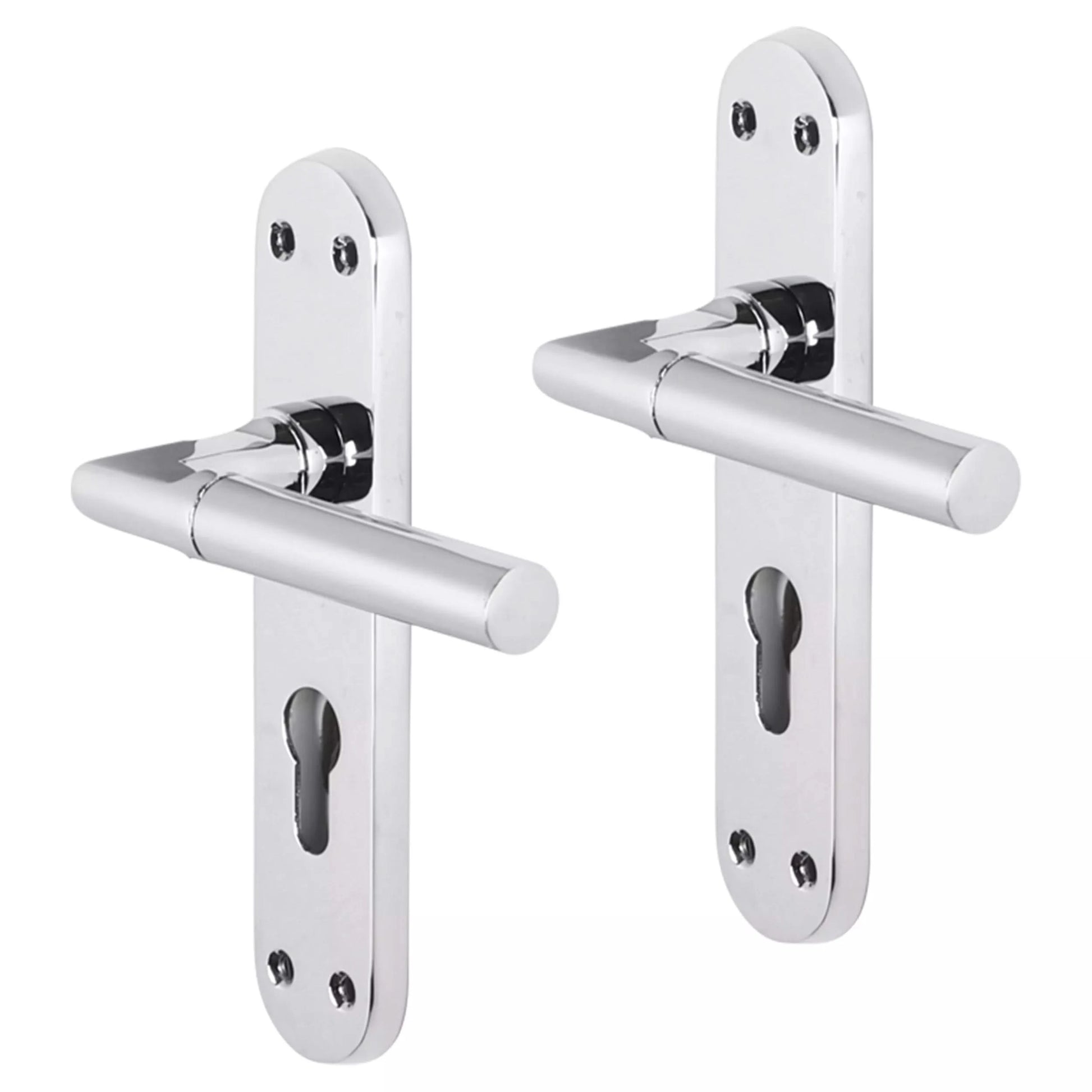 Impresso Galway Chroom op Ovaal schild - Deurbeslag-expert