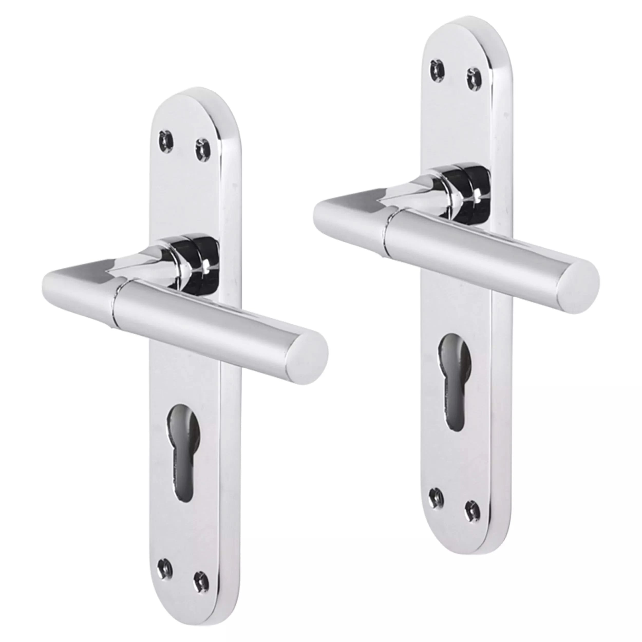 Impresso Galway Chroom op Ovaal schild - Deurbeslag-expert