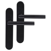 Differnz | Amsterdam deurkruk | ovaal schild | blind | zwart