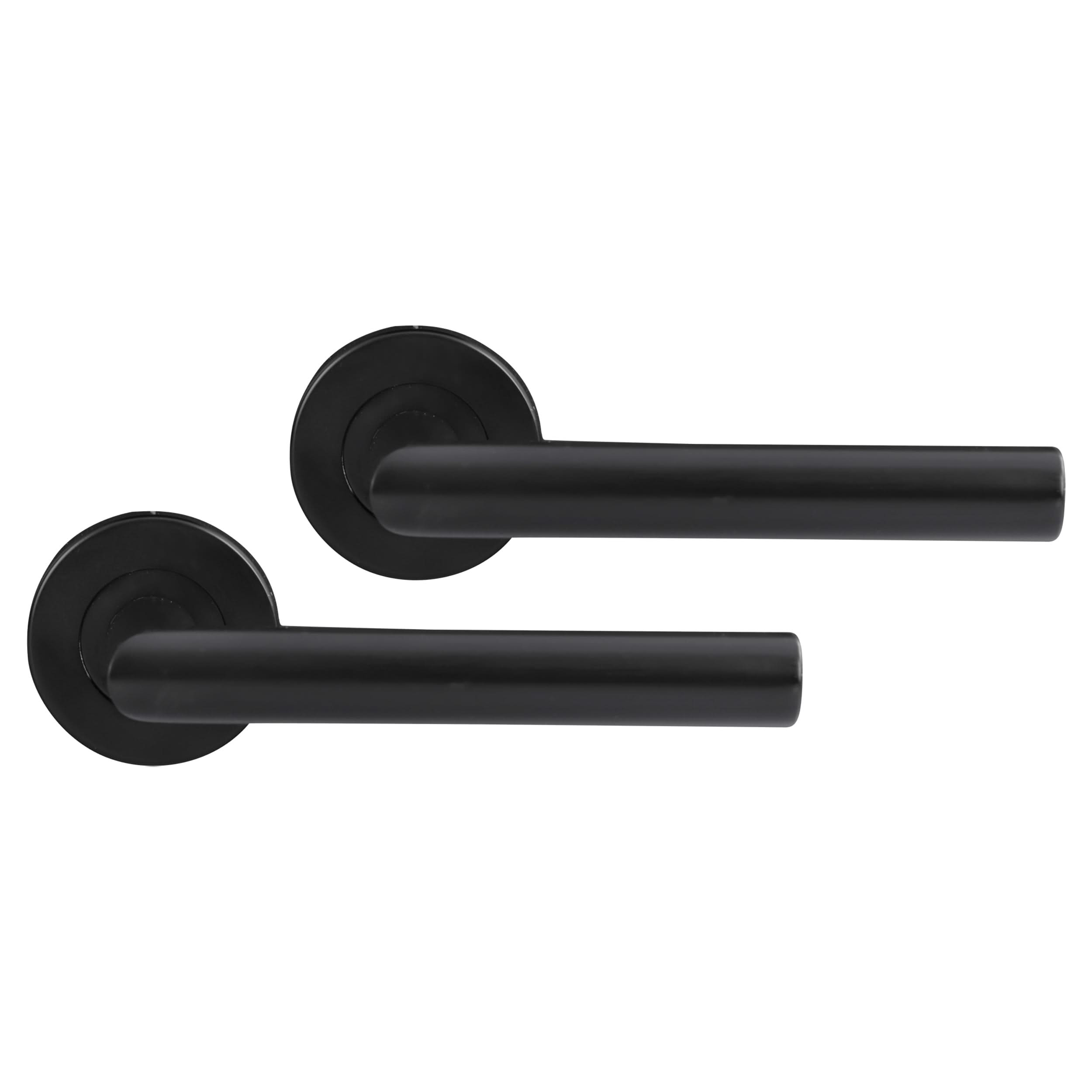 Differnz | Amsterdam deurkruk | rond rozet | zwart