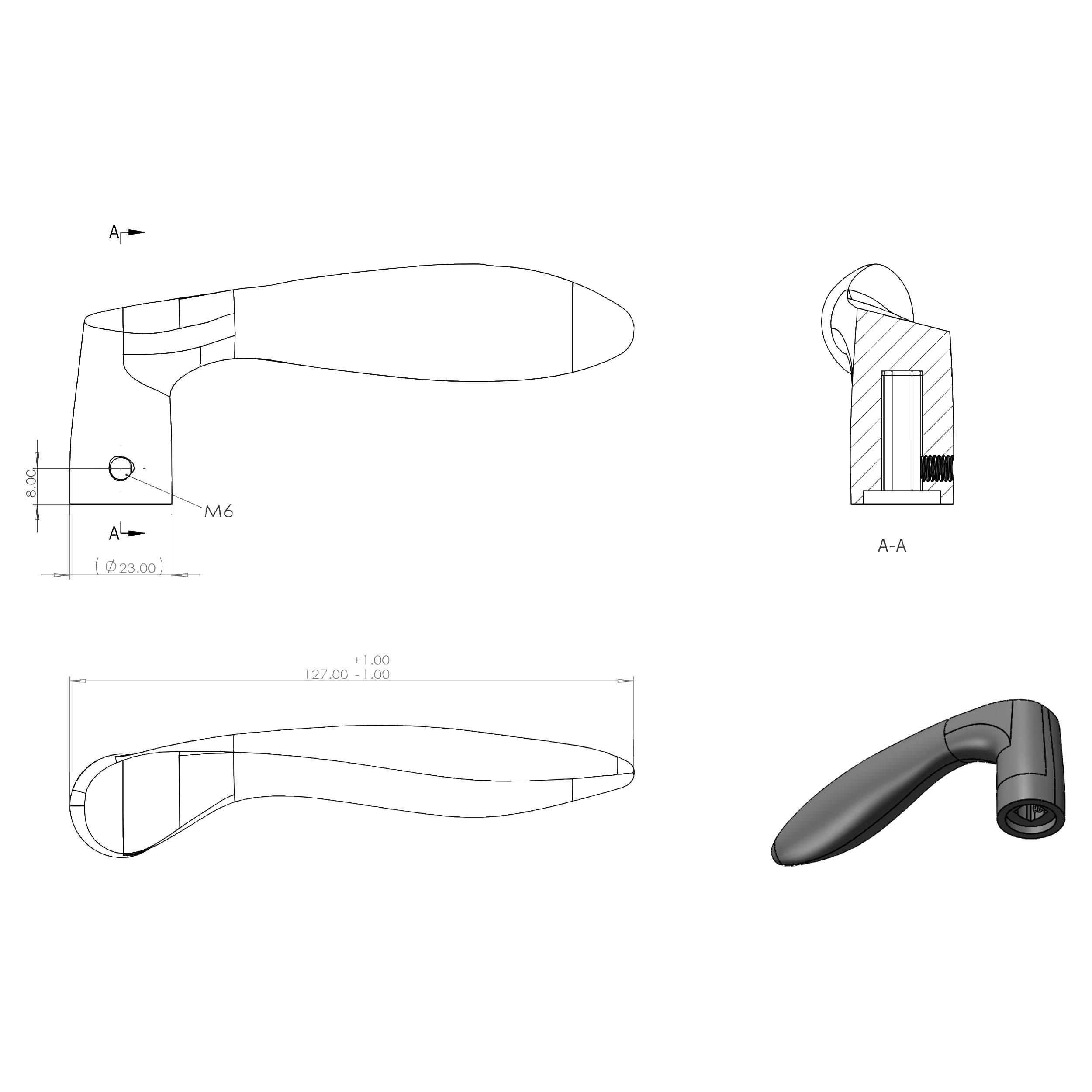 Differnz | Groningen deurkruk | ovaal schild | sleutel 56 mm | brons - Deurbeslag-expert