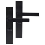 Differnz | Tilburg deurkruk | vierkant schild | WC 63 mm | zwart