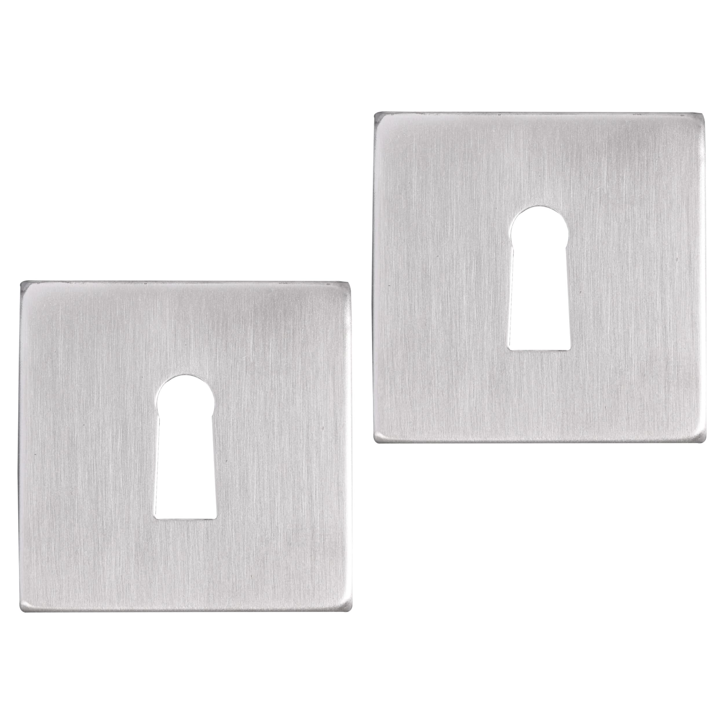 Differnz | Rozet met Sleutelgat | Mat Chroom | Vierkant | 52x52mm