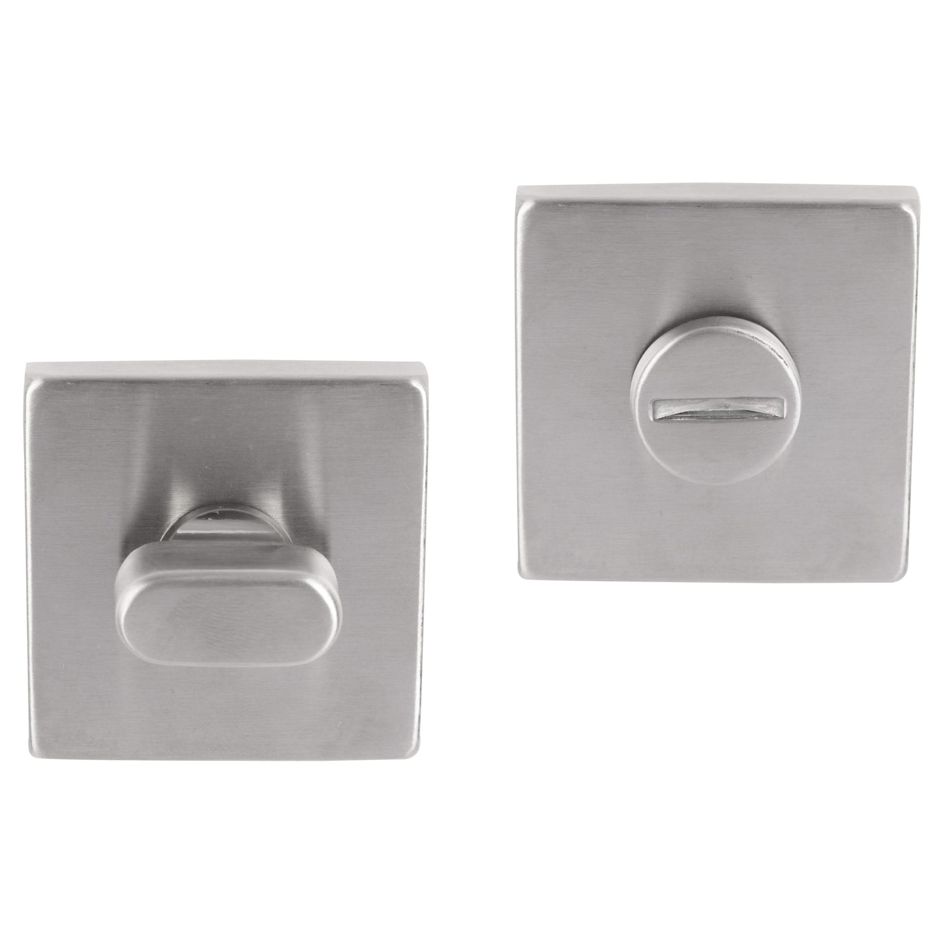 Differnz | Rozet met Toiletsluiting | Mat Chroom | Vierkant | 52x52mm