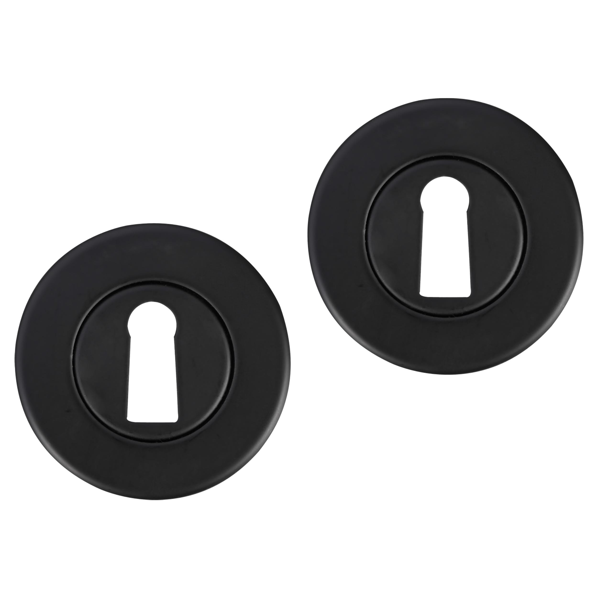 Differnz | Rozet met Sleutelgat | Zwart | Rond | 53mm