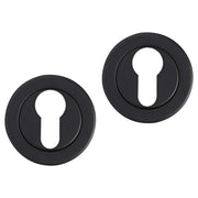 Differnz | Rozet met cilindergat | Zwart | Rond | 53mm