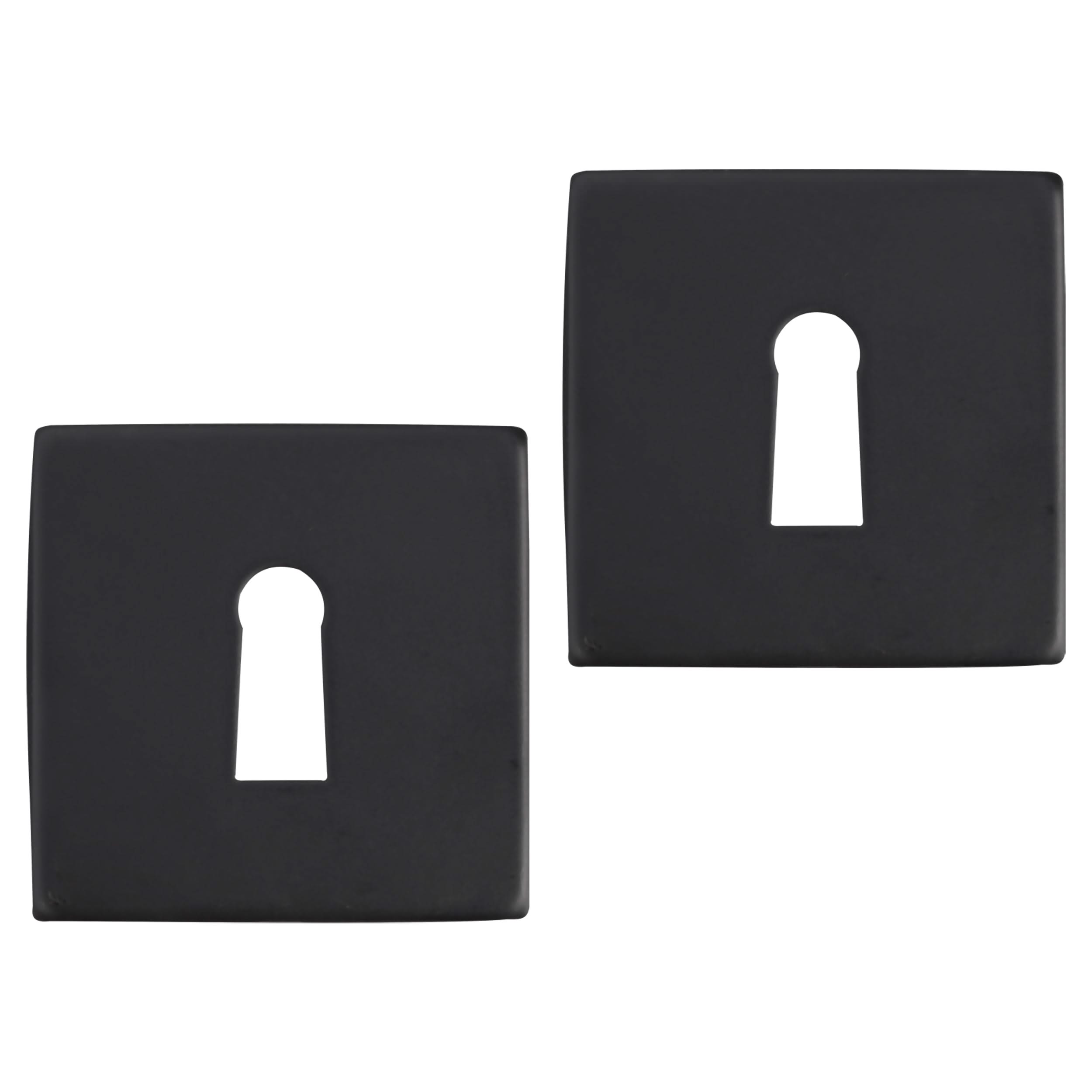 Differnz | Rozet met Sleutelgat | Zwart | Vierkant | 52x52mm