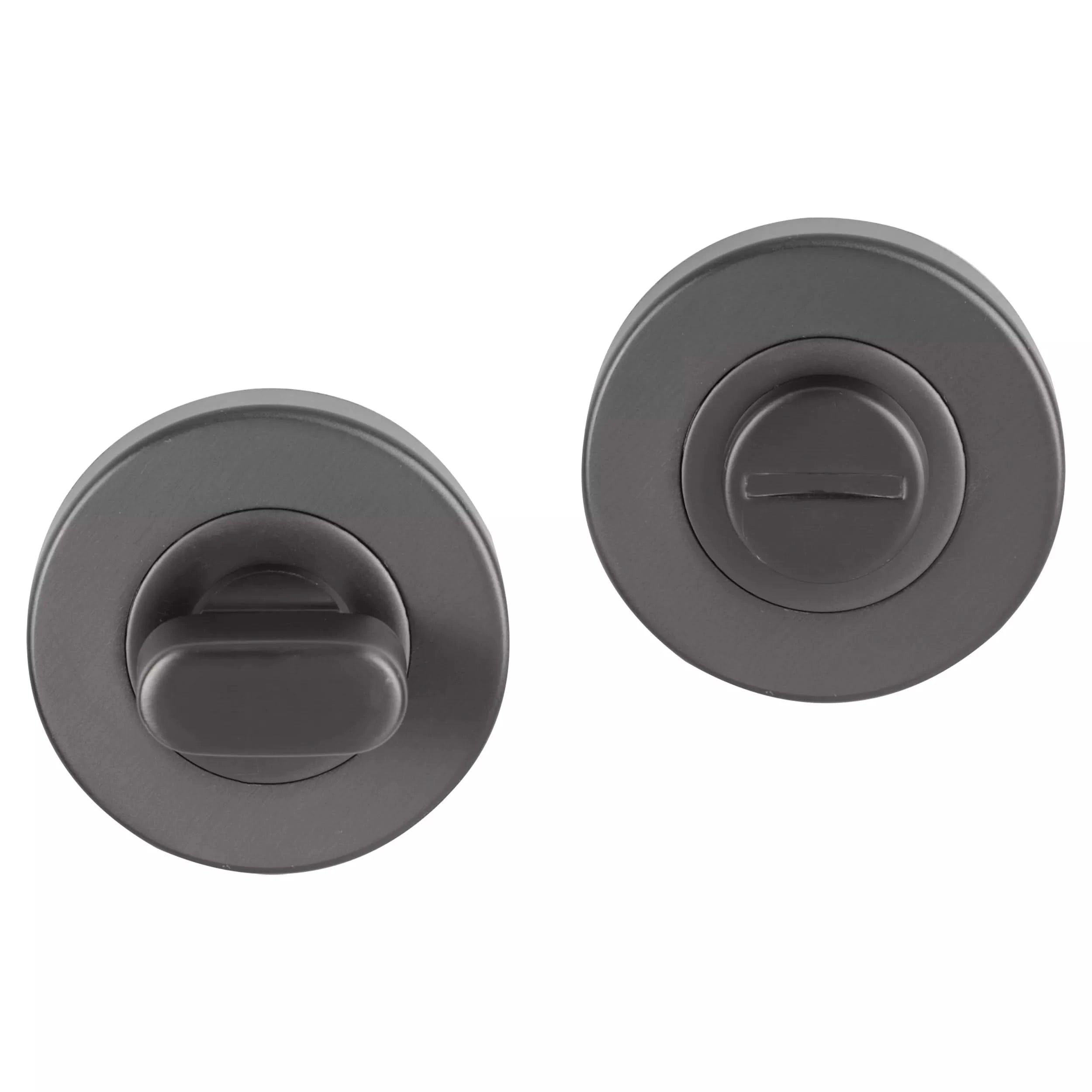 Differnz | WC Rozet | Gun Metal | Rond | 53mm