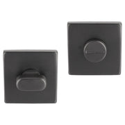 Differnz | Rozet met Toiletsluiting | Gun metal | Vierkant | 52x52mm