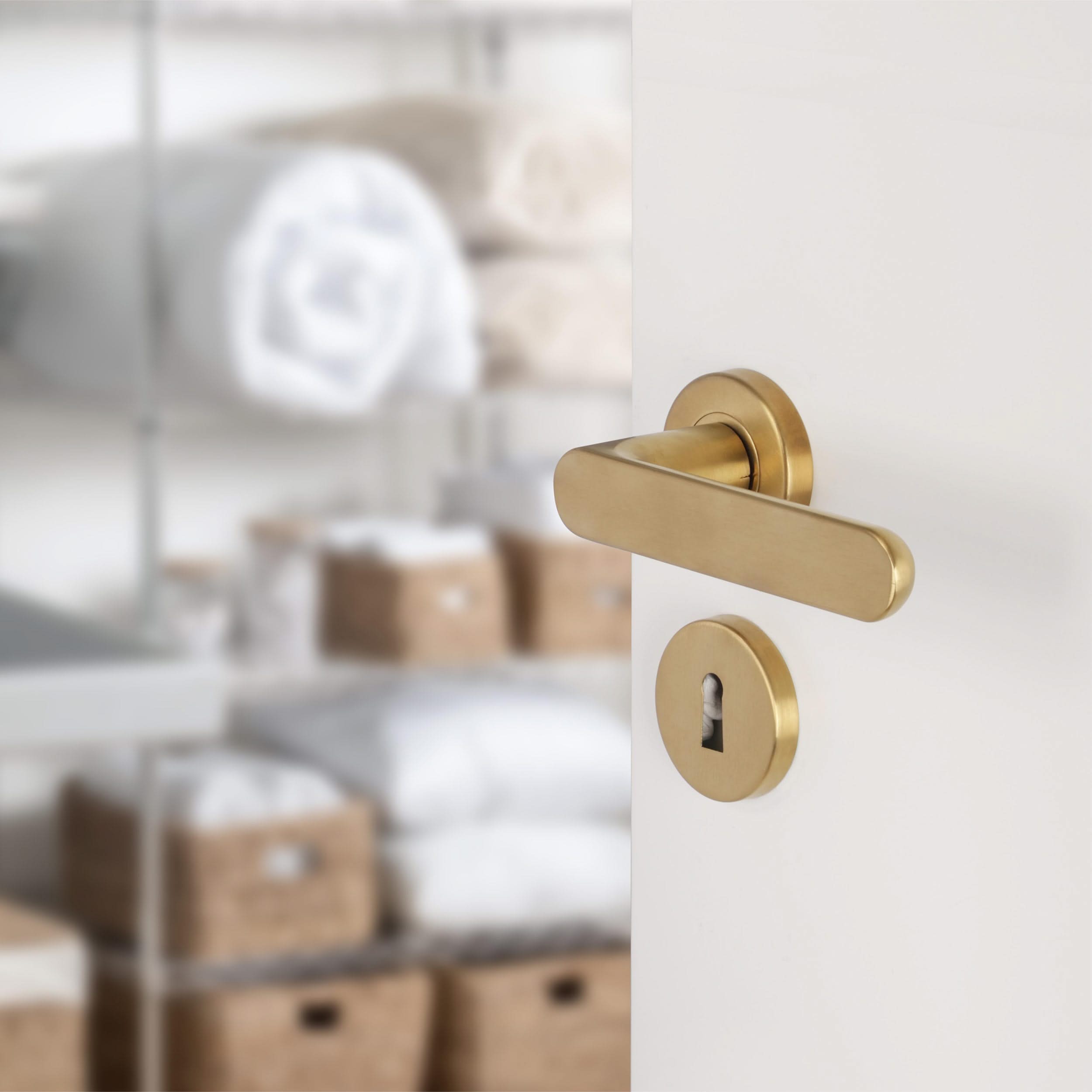 Differnz | Rozet met Sleutelgat | Goud | Rond | 53mm - Deurbeslag-expert