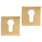 Differnz | Rozet met Cilindergat | Goud | Vierkant | 52x52mm