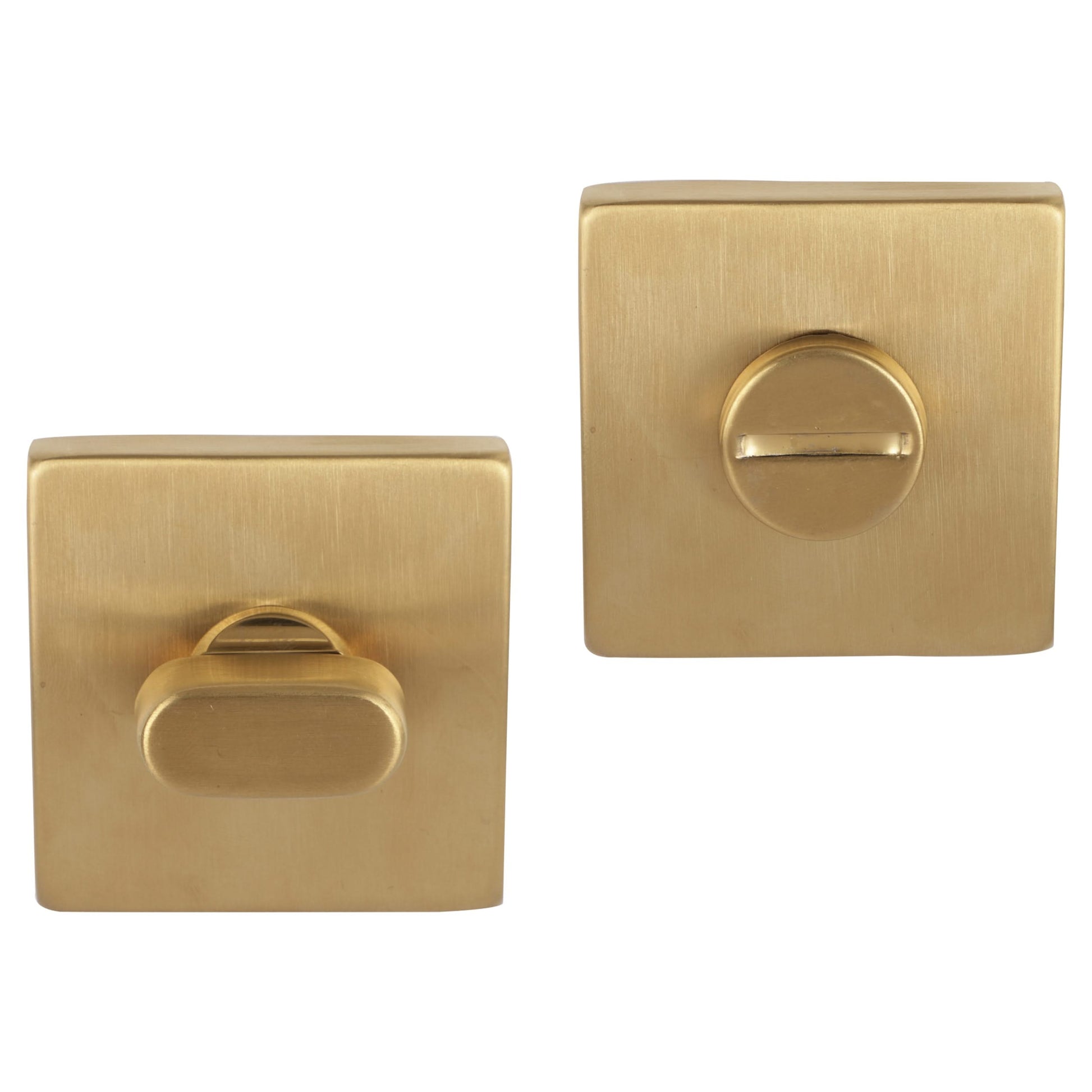 Differnz | Rozet met Toiletsluiting | Goud | Vierkant | 52x52mm