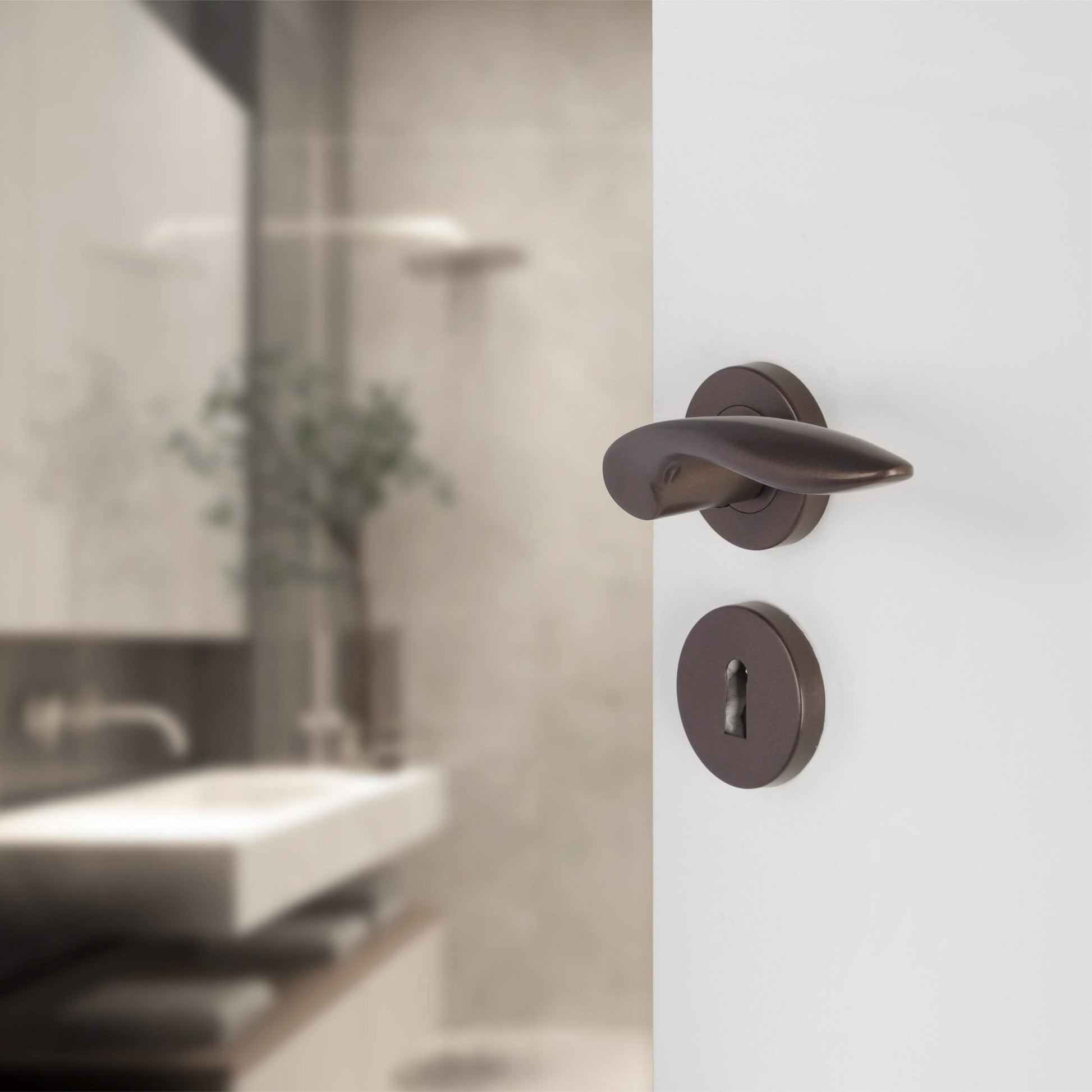 Differnz | Rozet met Sleutelgat | Brons | Rond | 53mm