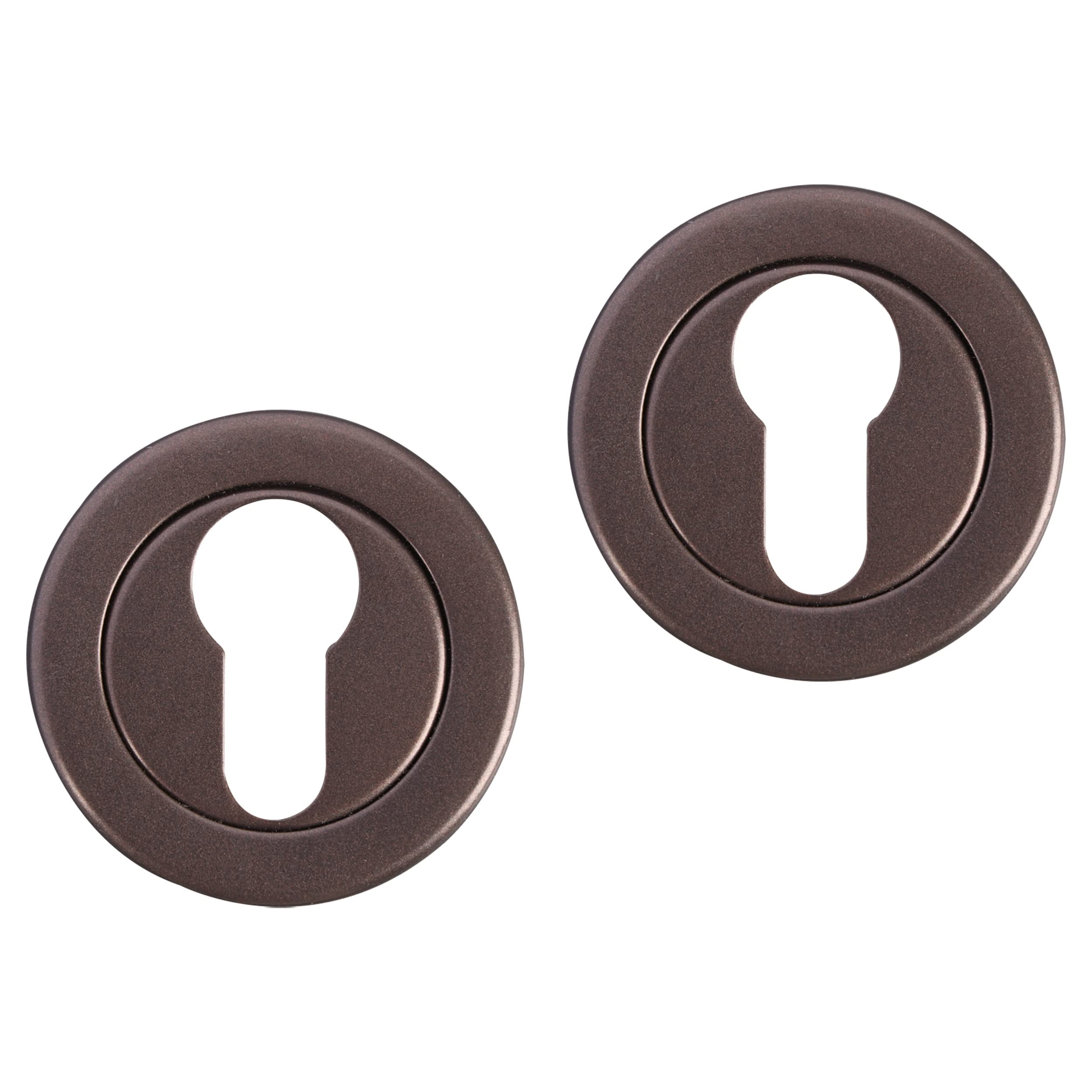 Differnz | Rozet met cilindergat | Brons | Rond | 53mm