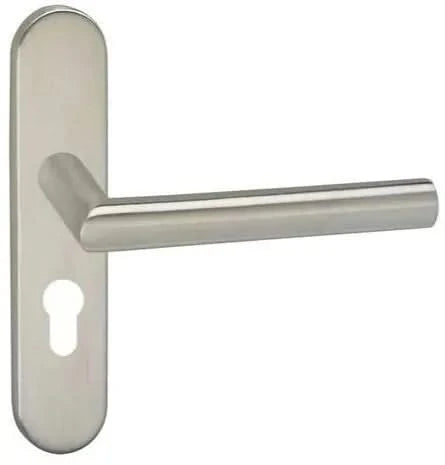 Impresso Harrow RVS geborsteld op Ovaal schild - Deurbeslag-expert