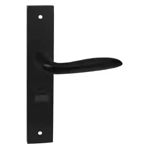 Impresso Lake Mat zwart op Rechthoekig schild met schroeven - Deurbeslag-expert