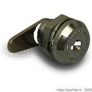 Dulimex postkastcilinderslot 16 mm met sluitplaat 40 mm vooraanzicht
