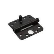 Glijlagerscharnier ronde hoeken 3 mm 89x89 mm SKG***® zwart gelakt 6712.154.8989-TD