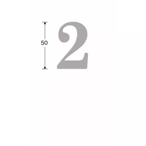Artitec Mi Satori Huisnummer Roman 50mm-2 mat zwart