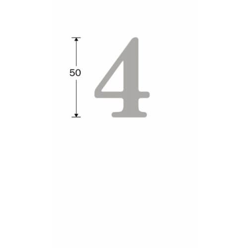 Artitec Mi Satori Huisnummer Roman 50mm-4 antiek chroom mat