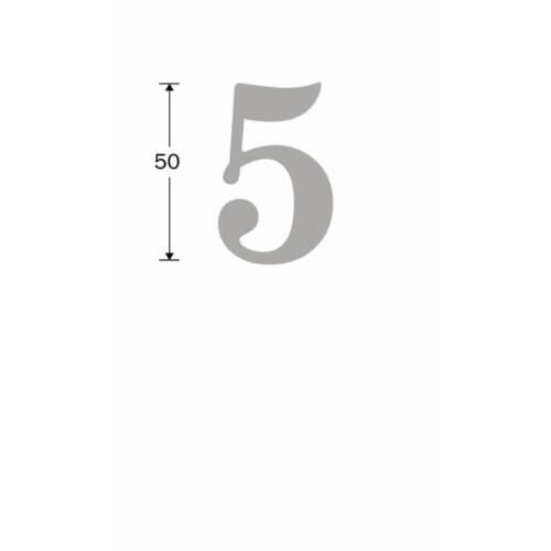 Artitec Mi Satori Huisnummer Roman 50mm-5 mat nikkel PVD