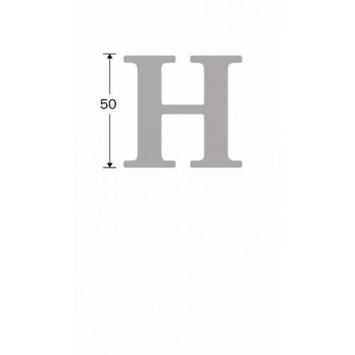 Artitec Mi Satori Huisletter Roman 50mm-H messing PVD