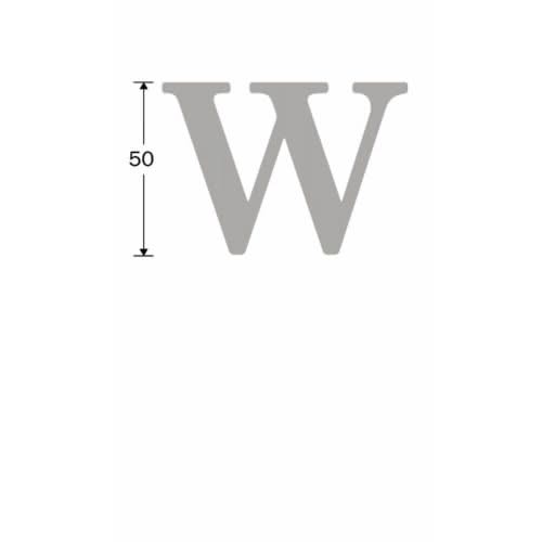 Artitec Mi Satori Huisletter Roman 50mm-W mat zwart