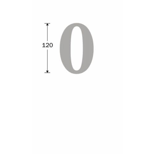 Artitec Mi Satori Huisnummer Roman 120mm-0 antiek chroom mat