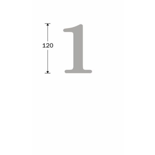 Artitec Mi Satori Huisnummer Roman 120mm-1 mat zwart