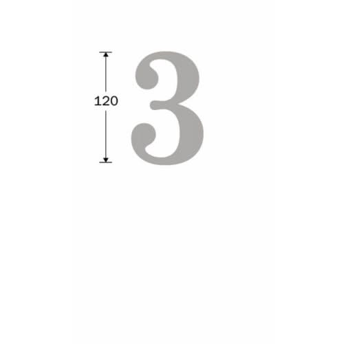 Artitec Mi Satori Huisnummer Roman 120mm-3 mat zwart