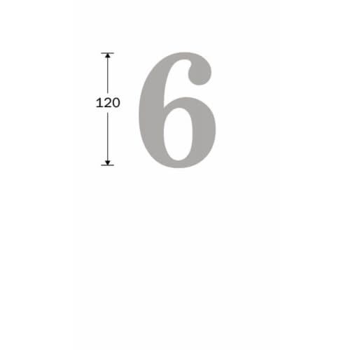 Artitec Mi Satori Huisnummer Roman 120mm-6 mat zwart