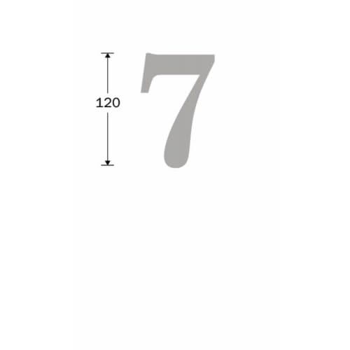 Artitec Mi Satori Huisnummer Roman 120mm-7 mat zwart