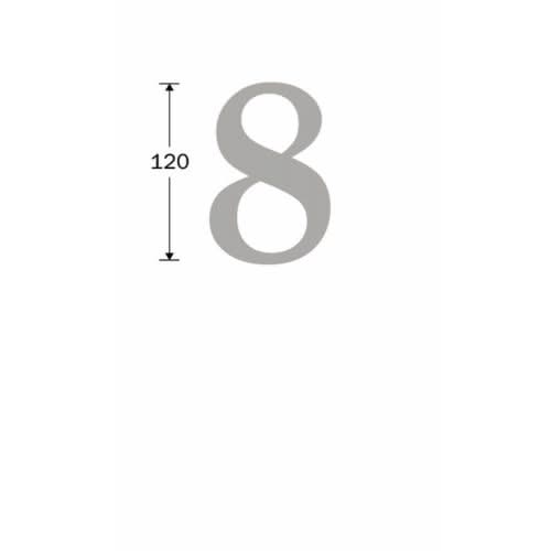 Artitec Mi Satori Huisnummer Roman 120mm-8 antiek chroom mat