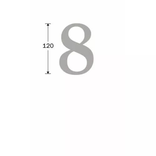 Artitec Mi Satori Huisnummer Roman 120mm-8 messing PVD